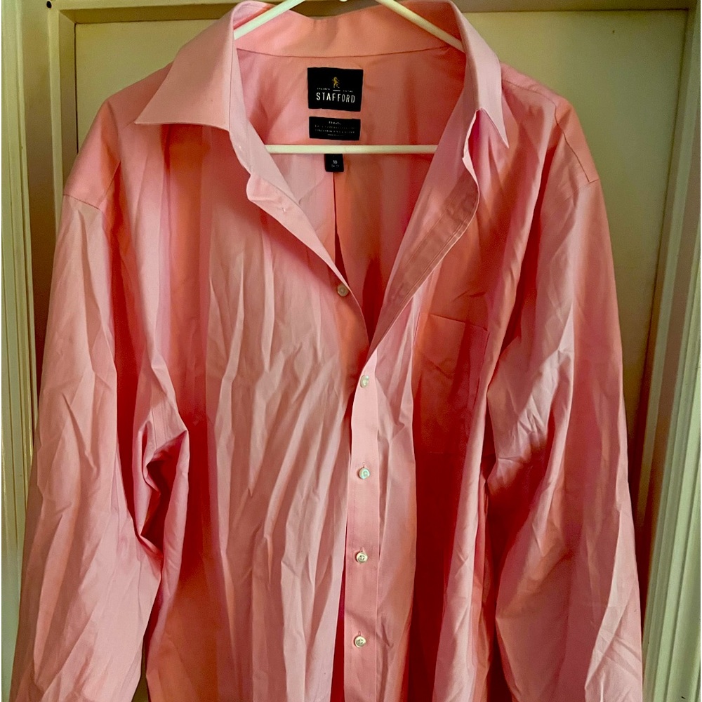 Pink button down shirt